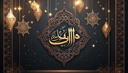 Islamic Calligraphy Design.