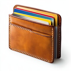 Elegant Leather Wallet for Organized Card and Document Storage