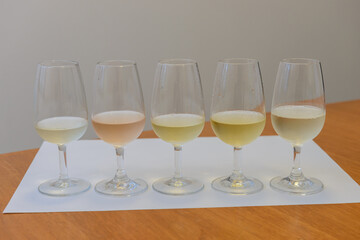 ワインのテイスティング、飲み比べ、試飲