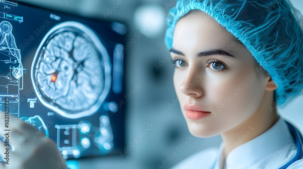 Aufkleber sophisticated medical technology hub featuring complex imaging systems innovative drug development t