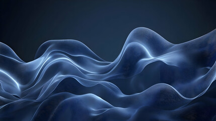 Obraz premium Abstract Background with Blue Wavy Lines