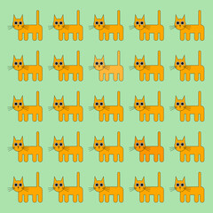 seamless pattern with cats