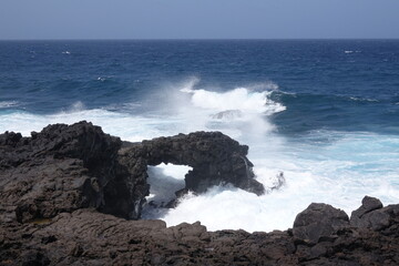 Felsenfenster bei El Golfo auf Lanzarote