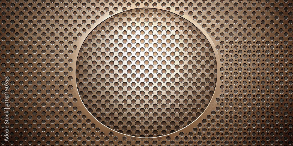 Poster Abstract Circular Pattern on Metallic Grid