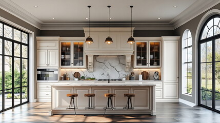 Serene Space with a Modern and Timeless Kitchen Design