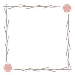 frame with flowers Sakura Square