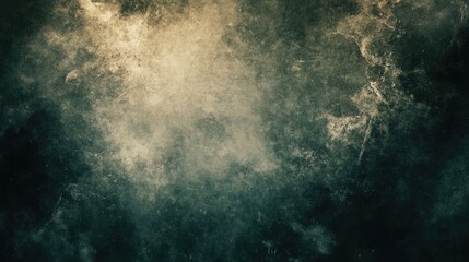 A textured abstract background with dark and green hues creating a moody atmosphere.