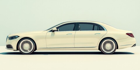 Luxury Sedan in Profile.