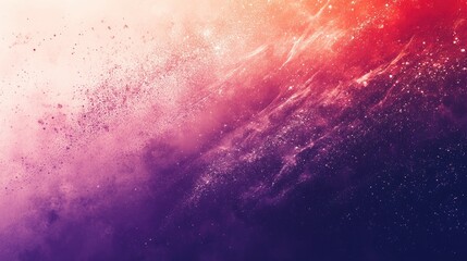 Fototapeta premium A vibrant cosmic swirl of colors, blending from warm orange to deep purple, creating an ethereal atmosphere.