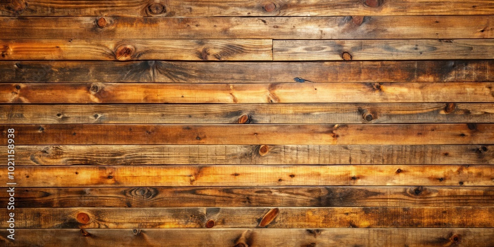 Poster rustic weathered wooden planks with knots and grain patterns for natural backgrounds and textures