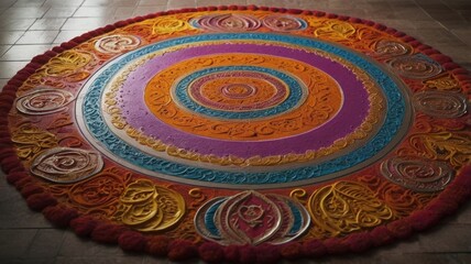 Obraz premium Colorful rangoli
