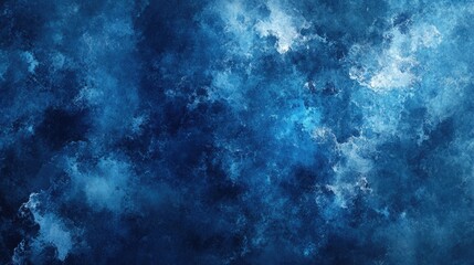 Fototapeta premium An abstract design featuring deep blue and lighter shades, creating a calming oceanic effect.