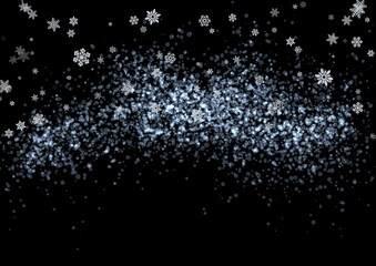 White-grained texture with snowflakes on a black background. Rainbow-grained texture on a black background. 