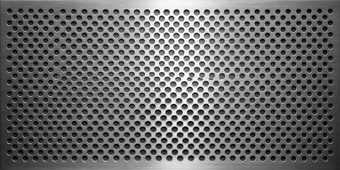 Metallic Sheet with a Pattern of Regularly Spaced Round Holes