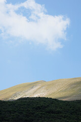 sky and clouds over the mountains