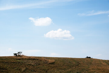 sky and clouds over the mountains