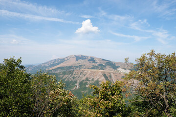 view of the mountains