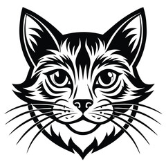 animal cat logo vector silhouette