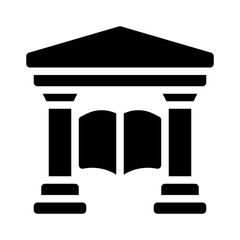 Public Library glyph icon