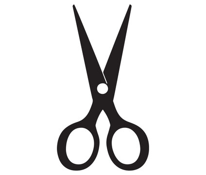 recommend clip art: Scissors isolated on white background, Scissors icon design, Silhouette scissors icon