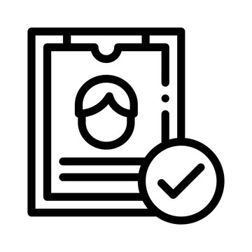 recommend clip art: Clipboard line icon