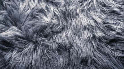 Fototapeta premium Close-up of soft, gray fur. Perfect for backgrounds or textures.