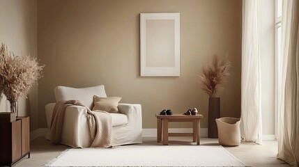 Cozy Living Room Design with Bold Cushions and a Stylish Sofa
