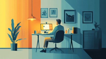 Working from home versus working in an office offers distinct differences. Some employees opt for hybrid schedules like working four days a week.