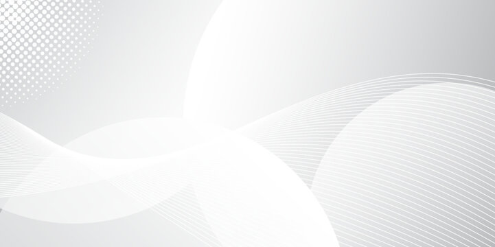 White and gray background with abstract design.