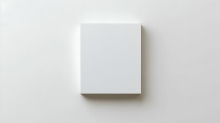 A Close-up of a White Canvas on a White Background, Ready for Art