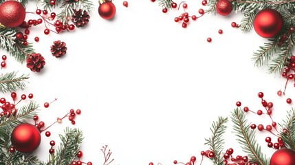 Christmas ornament decoration white background