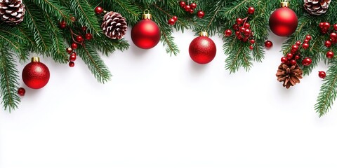 Christmas ornament decoration white background