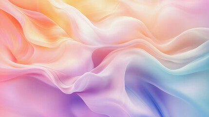 Obraz premium Soft pastel background with flowing patterns and gentle colors evokes a serene and calming atmosphere perfect for artistic creations