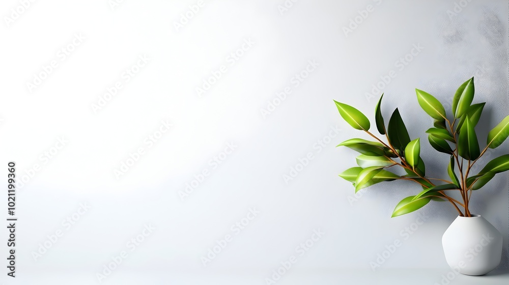 Poster Sleek and sophisticated 3D corporate business objects displayed on a clean white background showcasing a modern high tech minimalist design with a futuristic aesthetic and cinematic lighting