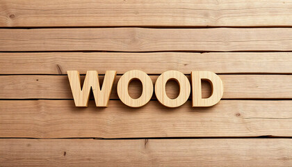 Wood background with text style effect 