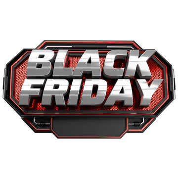 Black Friday Selo 3d render