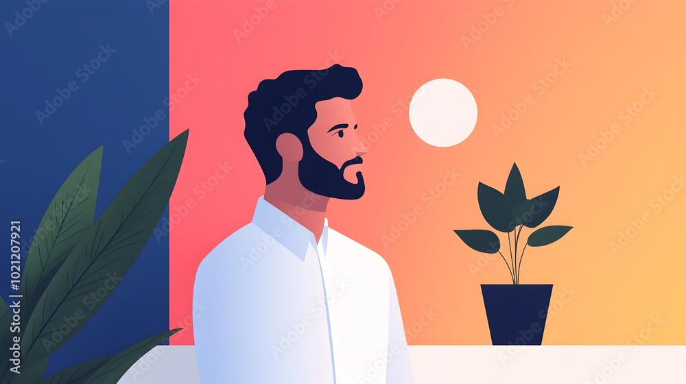 Fototapete Colorful isometric showcasing a team of professionals utilizing cutting edge data analytics tools and interactive infographics to strategize and collaborate in a sleek