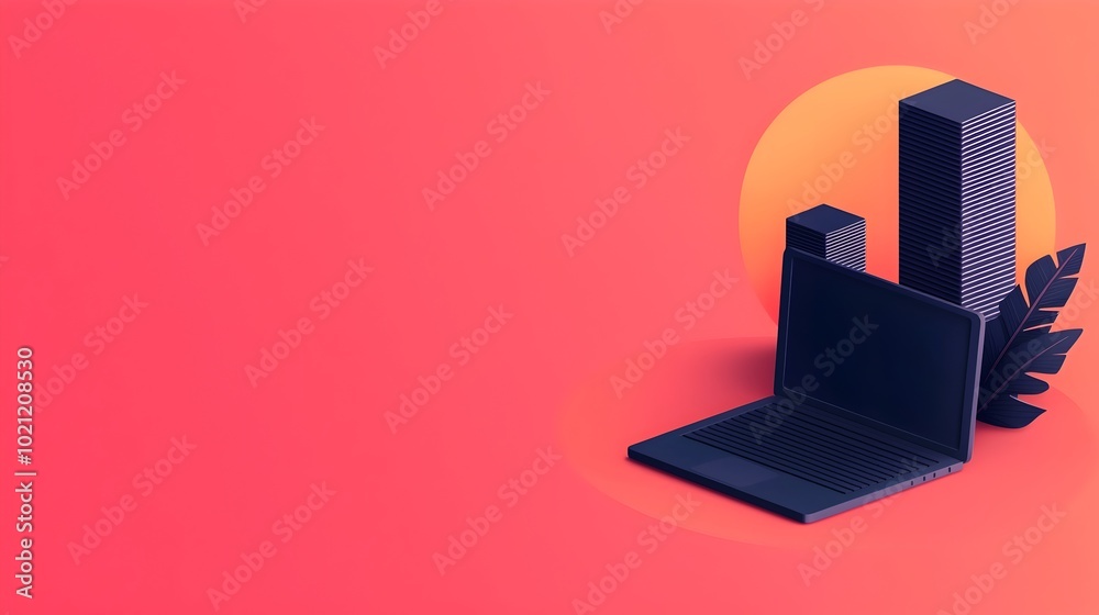 Poster Anthropomorphic digital guardians shielding vital information hubs with complex 3D isometric data infrastructure featuring a dynamic and neon tinged visual style dramatic chiaroscuro lighting