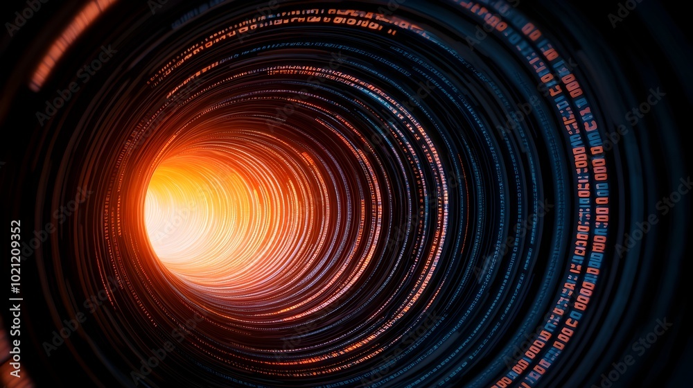 Fototapete Cutting edge cyber defense mechanisms and intricate binary code patterns securing high tech authentication gateways multilayered data shielding and fortress like information architecture
