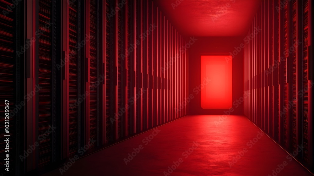 Aufkleber Intricate Data Encryption Network with Advanced Digital Security Checkpoints and Retrofuturistic Firewall System