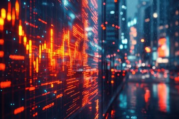 AI-driven stock market analysis, illustrating new financial tools