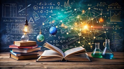 A Collection of Scientific Equations Representing Physics, Chemistry, and Mathematics Concepts
