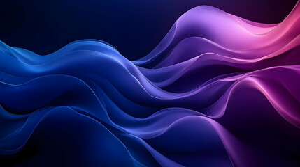 Fototapeta premium Abstract Purple and Blue Swirling Waves Background