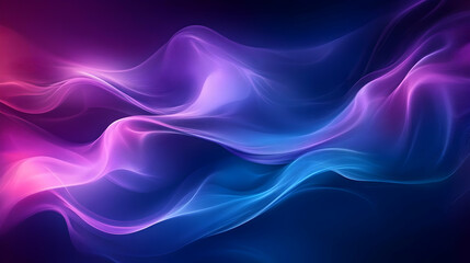 Abstract Background with Swirling Blue and Purple Lines