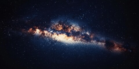 Stunning view of the Milky Way galaxy illuminating the night sky with vibrant colors.