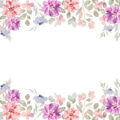 Watercolor spring flower for wedding, birthday, card, background, invitation, wallpaper, sticker, decoration etc.