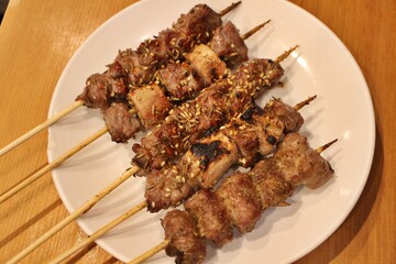 Northeastern Chinese cuisine: grilled lamb skewers with cumin seeds