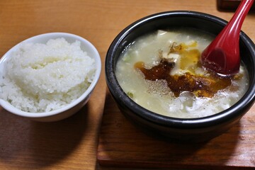 Sichuan cuisine (Chinese cuisine): white mapo tofu