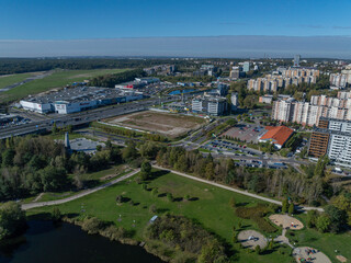 Aerial view of Katowice Poland