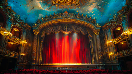 The Exquisite Interior of a Vintage Cinema